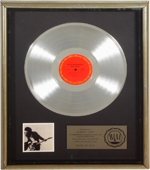 - Born To Run Platinum Record Award