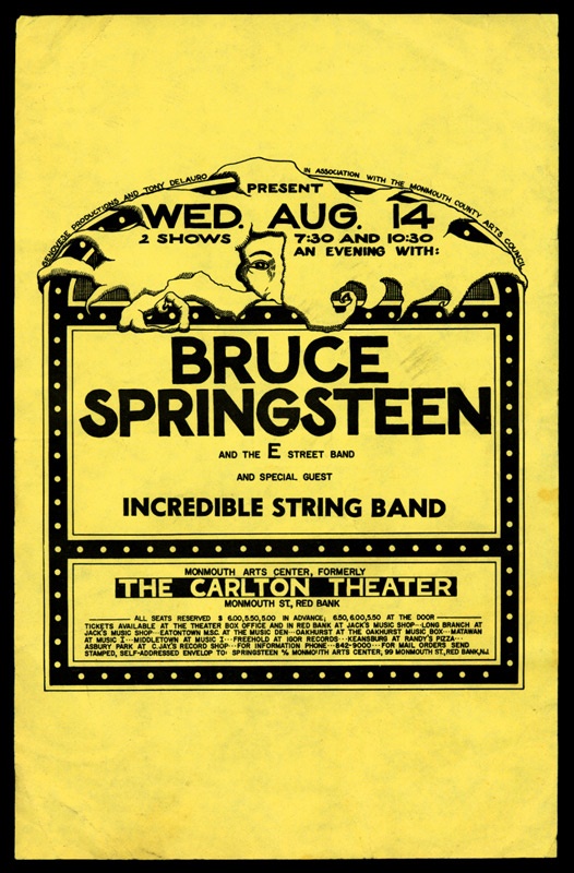 - Bruce Springsteen 1974 Red Bank Flyer