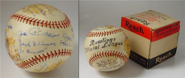 - 1938 Jackie Robinson Signed Baseball