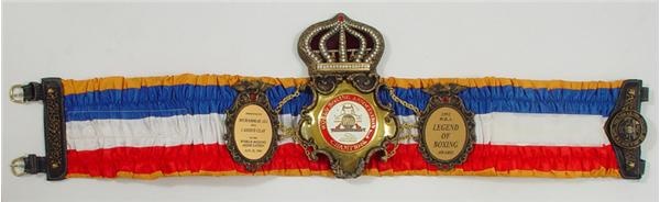 - Muhammad Ali W.B.A. Legend of Boxing Award Belt *