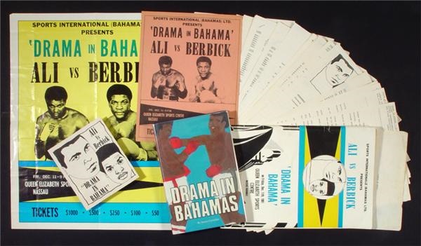 - 1981 Muhammad Ali v. Trevor Berbick Site Posters & Other Rare Pieces *