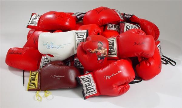 - Muhammad Ali Autographed Boxing Glove Collection (27) *