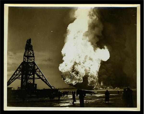 Historical - The Hindenburg Disaster Vintage Photograph