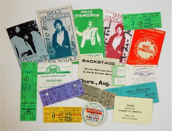 Bruce Springsteen - Bruce Springsteen Ticket and Passes from the John Scher Collection (77)