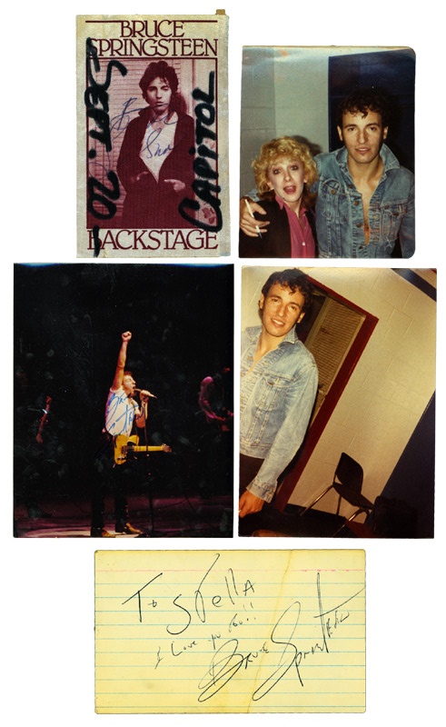 - Three Bruce Springsteen Vintage Autographs