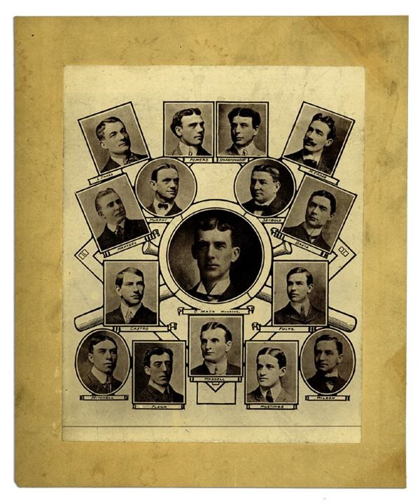 Philadelphia Baseball - 1902 World Champion Philadelphia Athletics Mammoth Plate Cabinet Photo