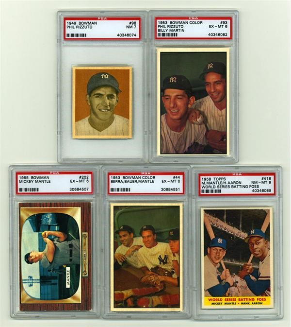 - Yankees PSA Collection with Mantle (5)