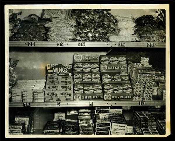 - 1953 Topps In Store Display Photograph