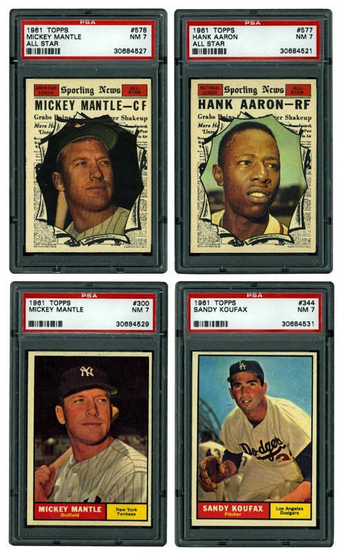 - 1961 Topps Baseball PSA 7 Collection (20)