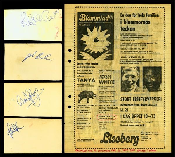 - “New Yardbirds” (Led Zeppelin) Set of Autographs (4)