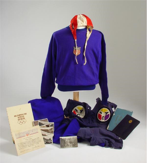 - 1924-1936 Fred Lauer Olympic Outfits & Autograph Books