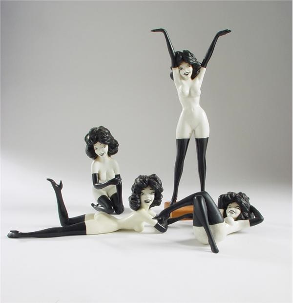 1961 Playboy Femlin Figures Complete Set of Four (4)