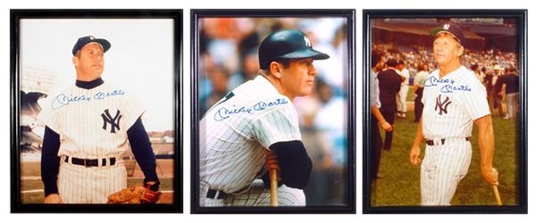 Mantle and Maris - Mickey Mantle Signed Photos (5)