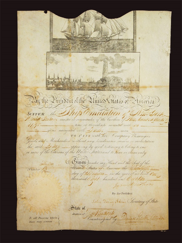 Political - James Monroe & James Madison Documents (2)