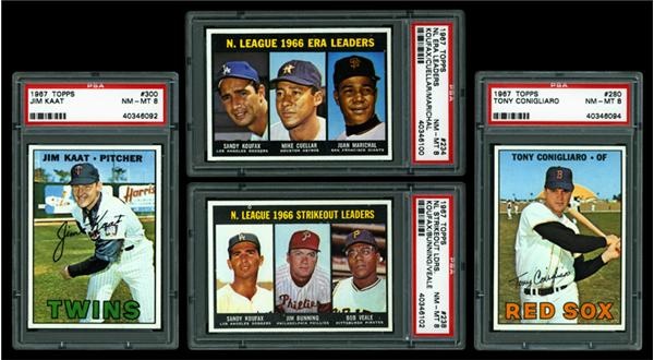 - 1967 Topps PSA 8 Collection (92)