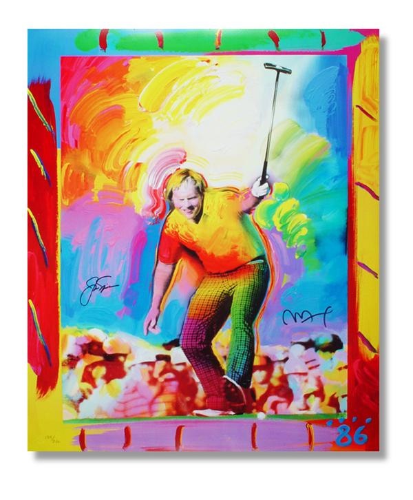 Golf - Jack Nicklaus Serigraph by Peter Max
