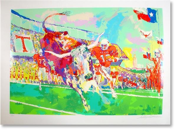 Leroy Neiman - Texas Longhorns by Leroy Neiman