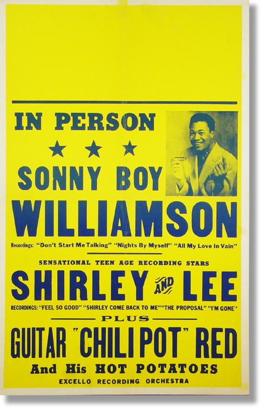 Jazz - Sonny Boy Williamson Boxing Style Concert Poster