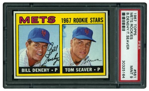 - 1967 Topps #581 Tom Seaver Rookie PSA 9