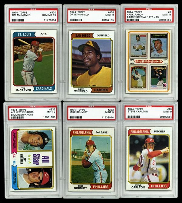 - 1974 Topps Baseball PSA Partial Set