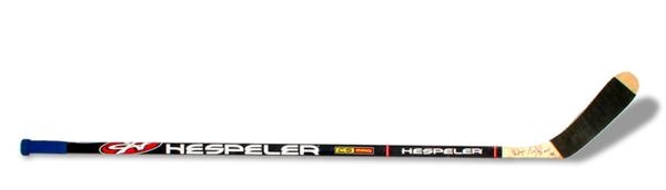 Wayne Gretzky Autographed 1999 Hespler Graphite Stick from Last Game In Edmonton