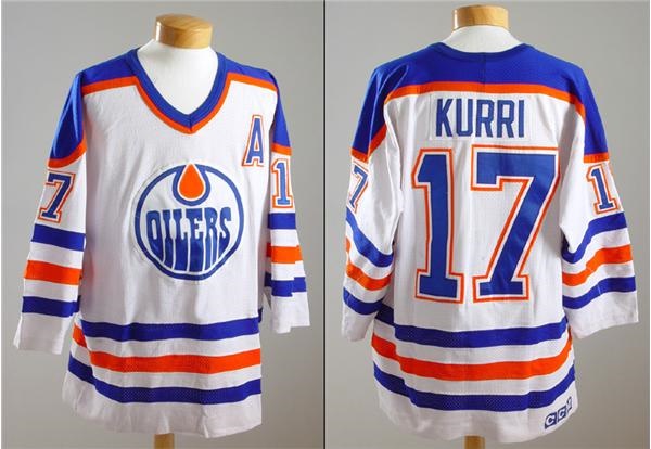 1989 Jari Kurri Edmonton Oilers Game Worn Jersey