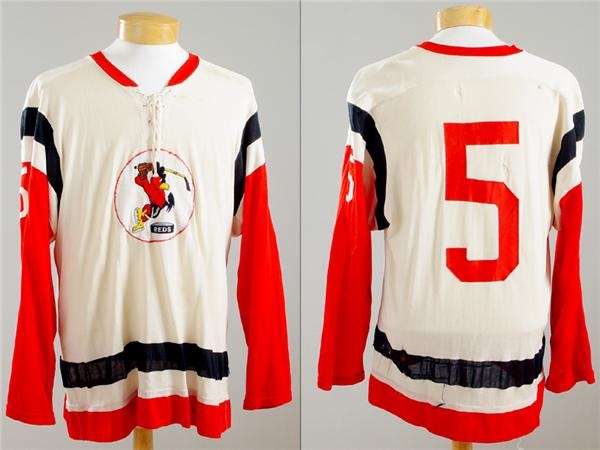 Hockey Sweaters - 1969 AHL Providence Reds Game Worn Jersey