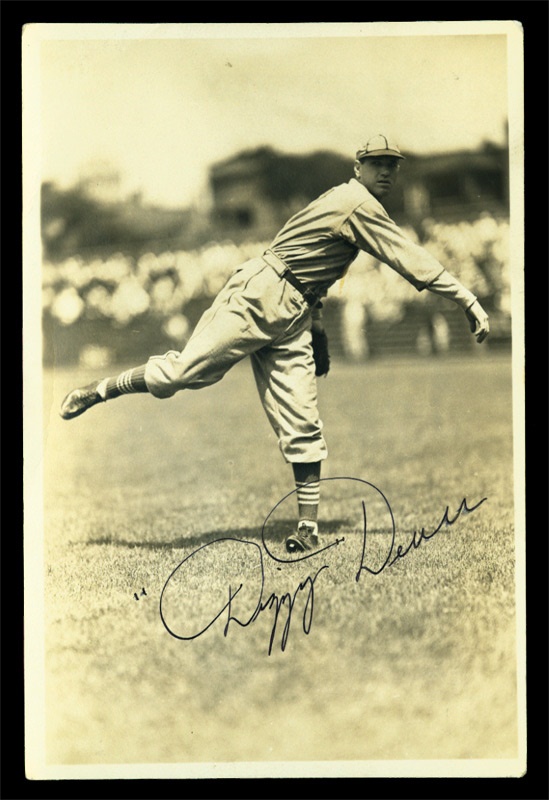 Baseball Autographs - Dizzy Dean Signed George Burke Photograph (4x6")