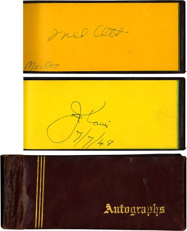 Baseball Autographs - Autograph Album with Sports Stars, Musicians, Actors, Etc