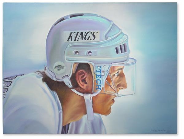 Wayne Gretzky - Samantha Wendell Tomas Sandstrom Original Oil Painting (48x36")