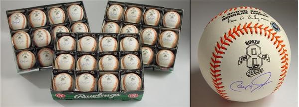 Baltimore Orioles - Cal Ripken, Jr. 2,131 Official American League Signed Baseballs (36)