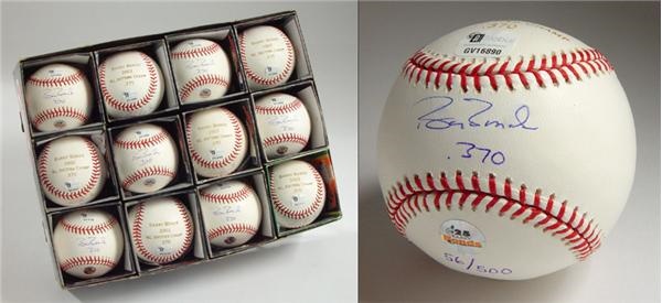 Barry Bonds - Barry Bonds 2002 Batting Champ Signed Baseballs (12)