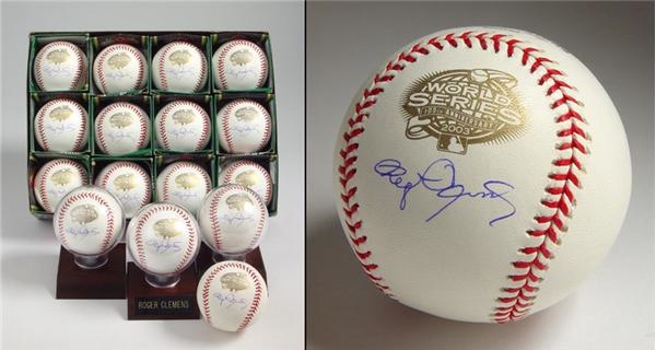 Single Signed Baseballs - Roger Clemens 2003 Official World Series Signed Baseballs (16)
