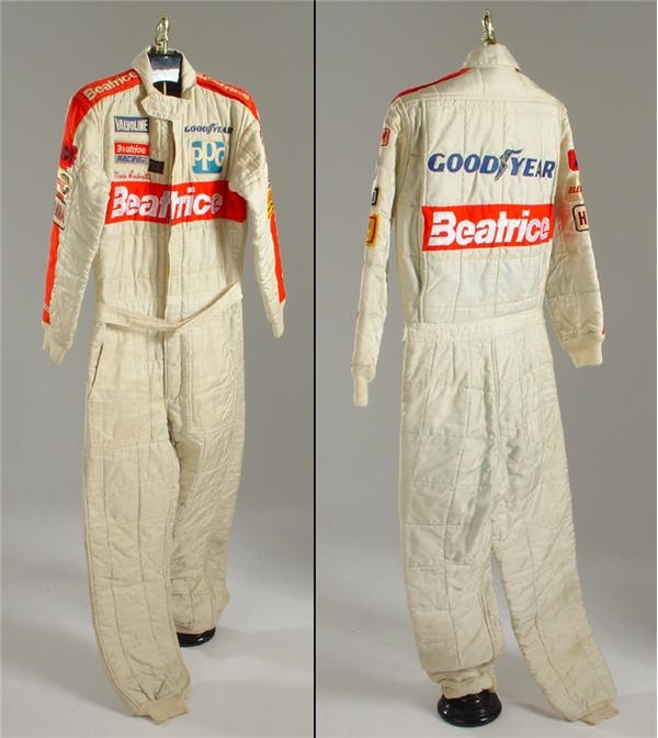 1985 Mario Andretti Race Worn Driving Suit