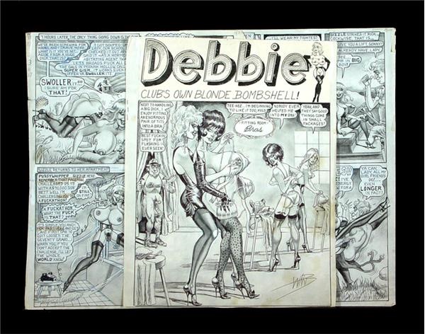 Erotica - Bill Ward “Debbie” Complete Original Story Art for <i>Club</i> <i>Magazine 
</i>