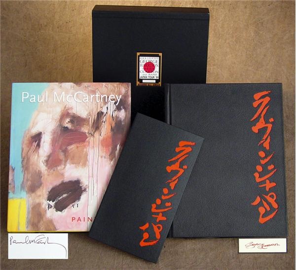 Beatles Autographs - Paul McCartney & George Harrison Signed Books (2)