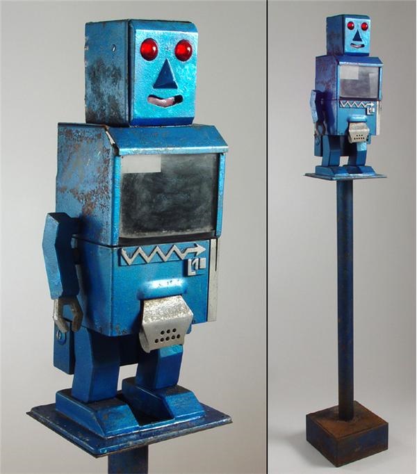 Rock And Pop Culture - 1950s Robot Coin-Operated Peanut Machine (55” tall)
