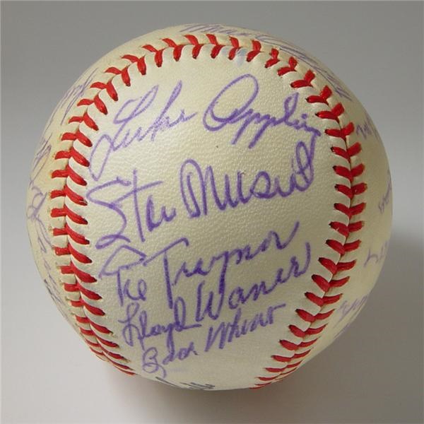 Autographed Baseballs - Late 1960's Hall of Fame Signed Baseball