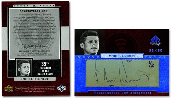 Non-Sports Cards - 2003 Upper Deck SP Legendary Cuts John F. Kennedy 1/2