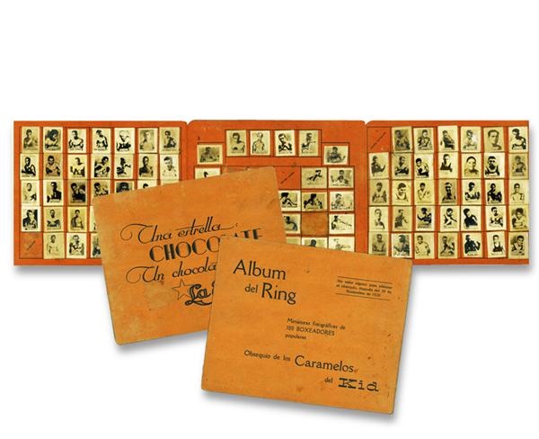 1930 Kid Chocolate Caramelos Card Set in Original Album