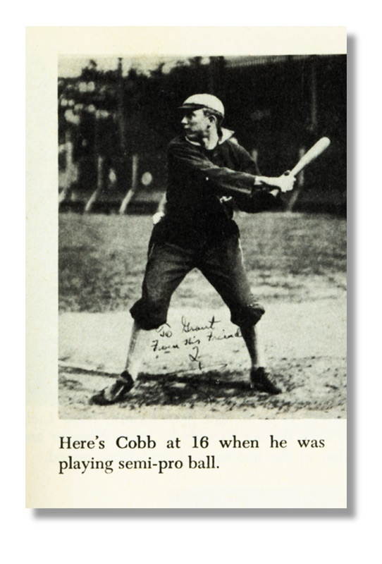 Incredible Ty Cobb Signed Photo to Grantland Rice
