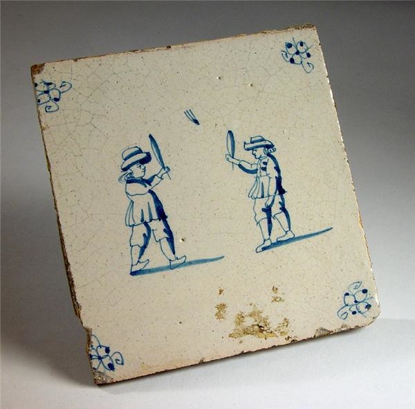 The Dr. David Pagnanelli Tennis Collection - 1740 Delph Shuttlecock Tile