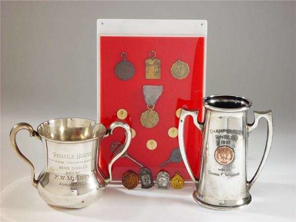 The Dr. David Pagnanelli Tennis Collection - Superb Collection of 1880s-1930s Tennis Trophies and Medals (18)