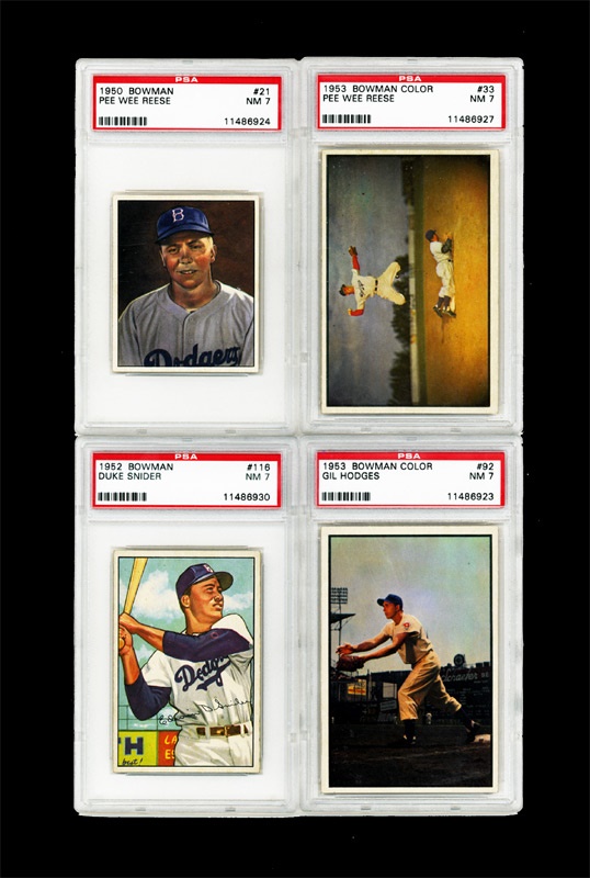 Baseball and Trading Cards - 1950’s Dodgers’ Greats PSA 7 (6)