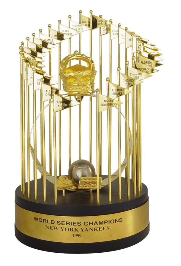 NY Yankees, Giants & Mets - 1999 New York World Series Trophy (12")