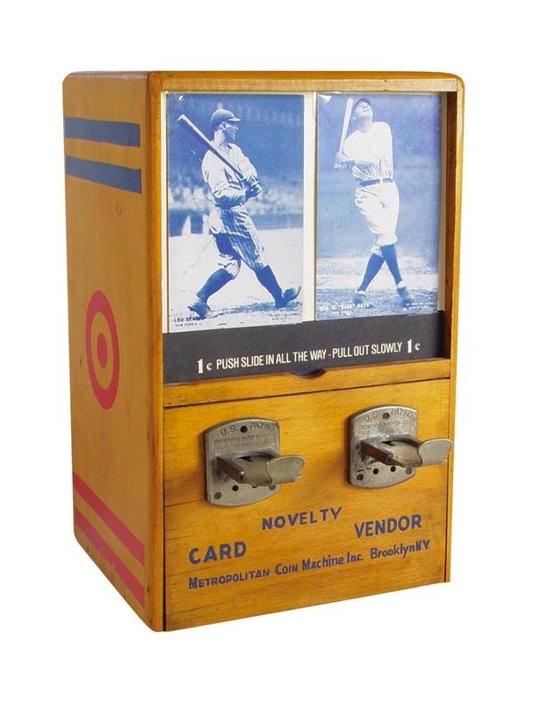 Lou Gehrig - Babe Ruth & Lou Gehrig Autographed Exhibit Machine