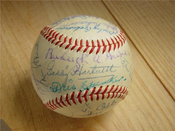 1939 Brooklyn Dodgers Night Game Team Signed Baseball
