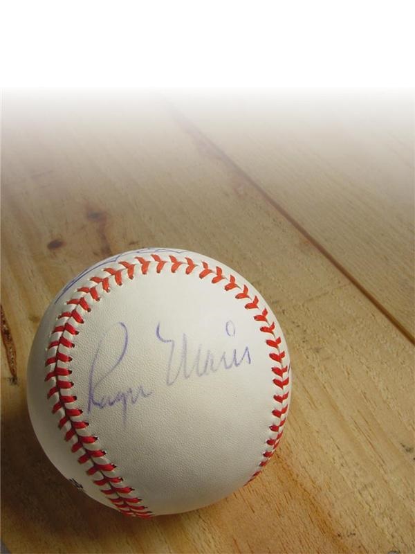 Roger Maris & Mark McGwire Signed Baseball