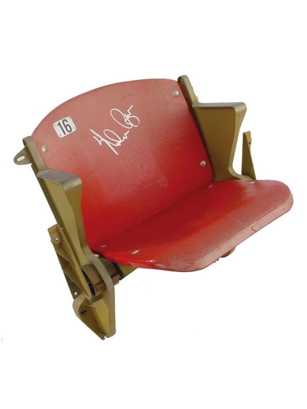 Arlington Stadium Seat Signed by Nolan Ryan