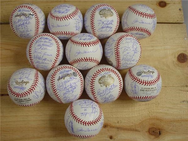 2003 New York Yankees Team Signed World Series Baseballs (12)